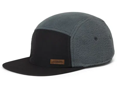 Topo Designs Full Dome Fleece Cap Caps Asphalt/black: One Size In Gray