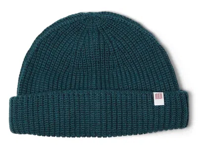 Topo Designs Global Beanie Beanies Midnight Heather: One Size In Blue