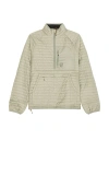 Topo Designs Global Puffer Pullover In Dried Sage