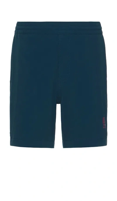 Topo Designs Global Shorts In Pond Blue