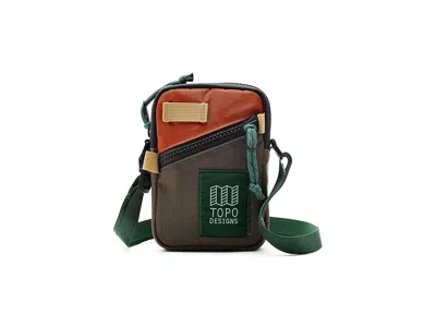 Topo Designs Mini Shoulder Bag Cross Body Handbags Woodland/terracotta: One Size In Brown