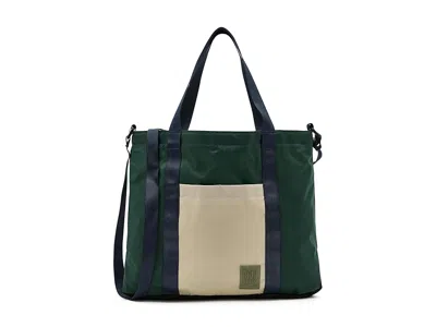 Topo Designs Mountain Essential Tote Handbags Forest/bone White: One Size In Green