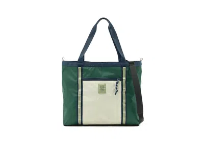 Topo Designs Mountain Utility Tote Bags Forest/bone White: One Size In Green