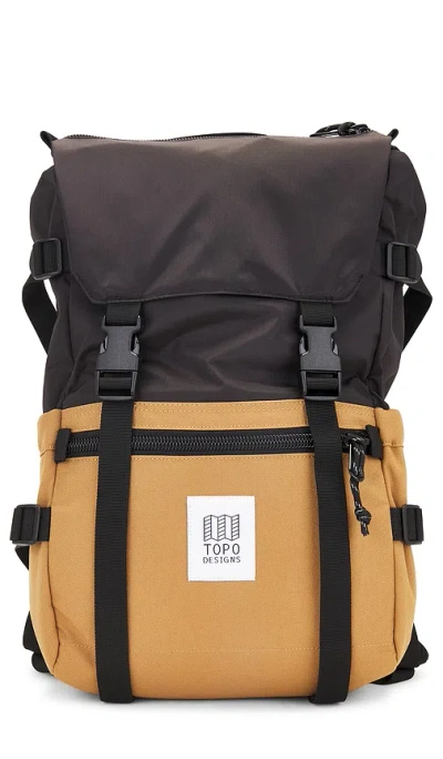 Topo Designs Rover Pack Classic Backpack In 卡其色 & 黑色