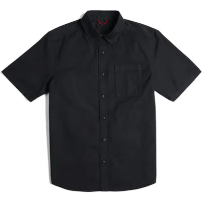 Topo Designs Short Sleeve Desert Shirt In Black
