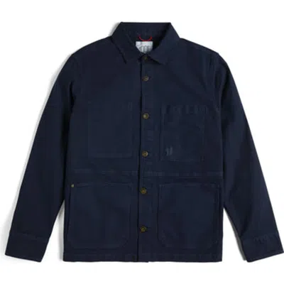 Topo Designs Utility Jacket In Blue