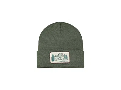 Topo Designs Work Cap Caps Forest, Acrylic In Green