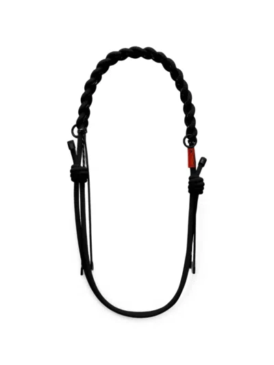 Topologie 8mm Braided O-rope Strap In Black