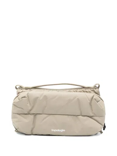 Topologie Bottle Sacoche Quilted Clutch Bag In Neutral