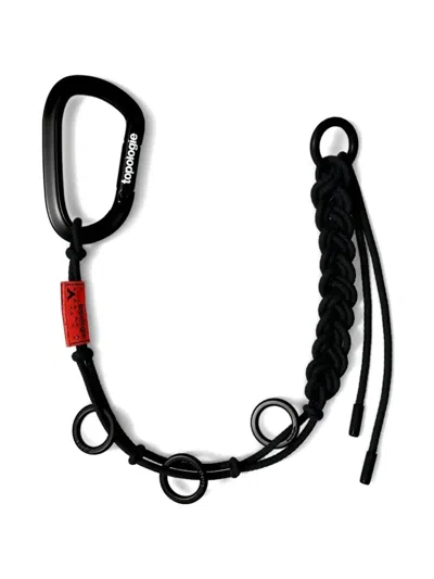 Topologie Braided Keychain In Brown