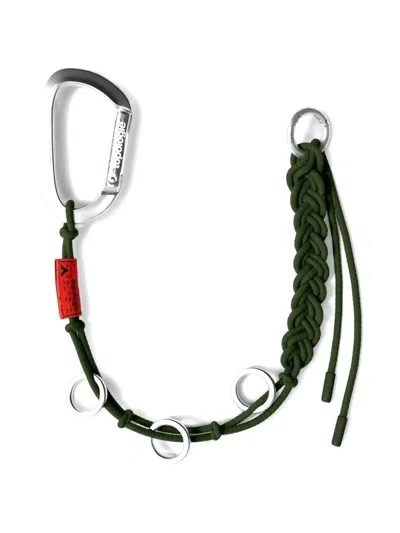 Topologie Braided Keychain In Green
