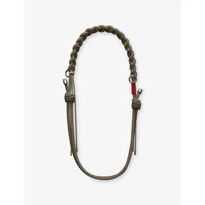 Topologie Braided O-rope Woven Strap 8mm In Brown