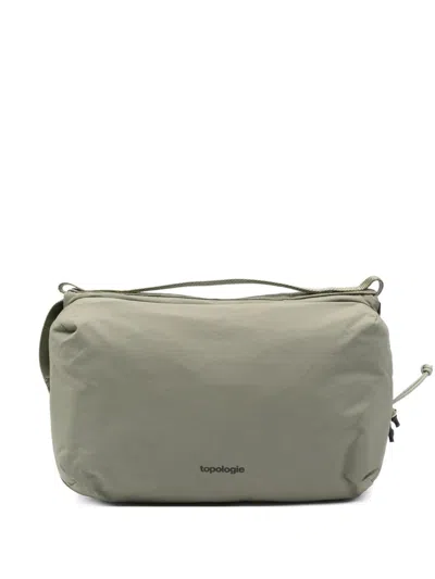 Topologie Large Bottle Sacoche Clutch Bag In Green