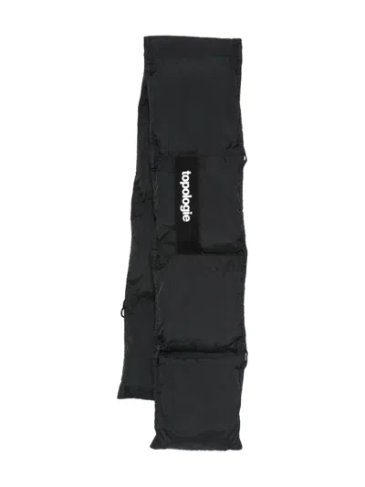 Topologie Logo-patch Padded Scarf In Black