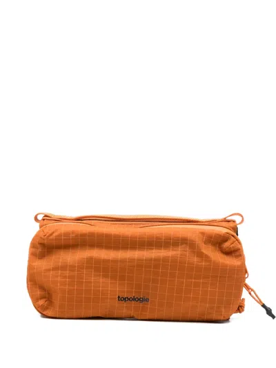 Topologie Medium Logo-detail Water Bottle Holder In Orange