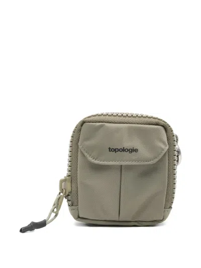 Topologie Mini Utility Sacoche Keyring Bag In Brown