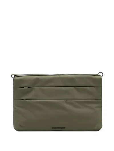Topologie Small Flat Sacoche Messenger Bag In Green