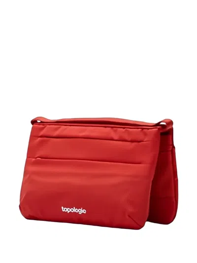 Topologie Top-handle Quilted Shoulder Bag In Red