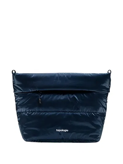 Topologie Top-zip Quilted Shoulder Bag In Blue