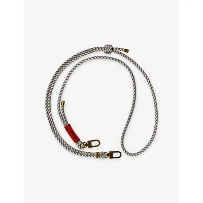 Topologie Womens Beige Purple Wares Straps Multi-use Woven Rope 6mm