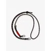 Topologie Womens Black Jukebox 6.0mm Woven Rope Strap