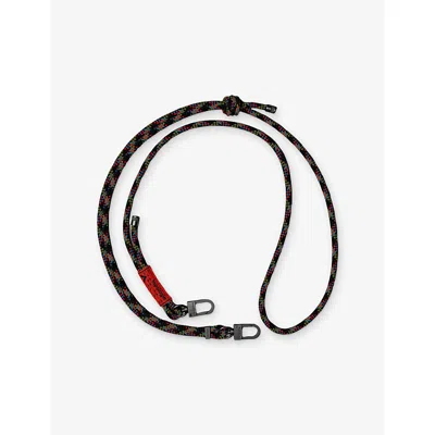 Topologie Womens Black Jukebox 6.0mm Woven Rope Strap