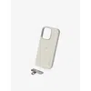 Topologie Womens Off White Solid Iphone 16 Pro Silicone Phone Case