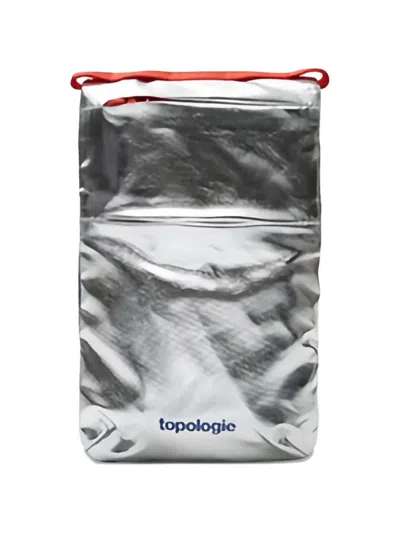 Topologie Zip Phone Bag In Silver
