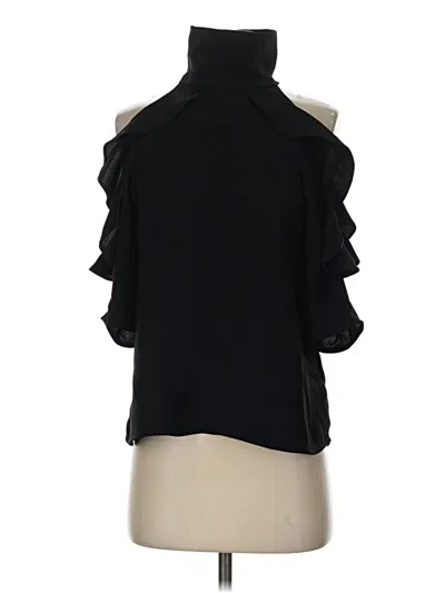 Pre-owned Topshop 3/4 Sleeve Blouse In Black