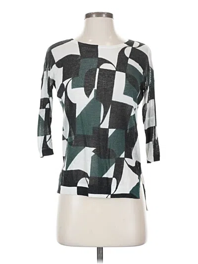 Pre-owned Topshop 3/4 Sleeve T-shirt In Green