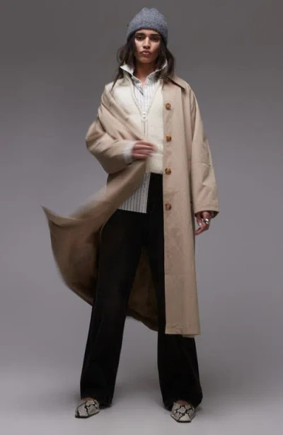 Topshop '90s Cotton Trench Coat