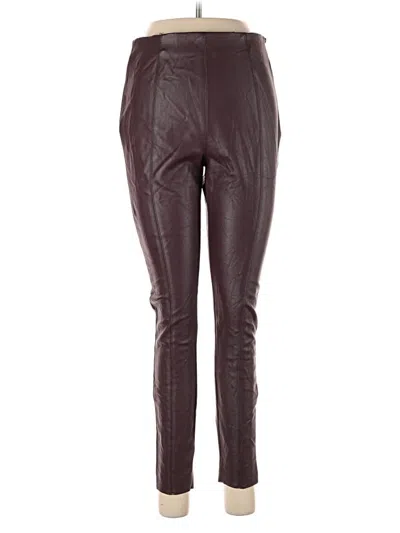 Pre-owned Topshop Active Pants In Burgundy