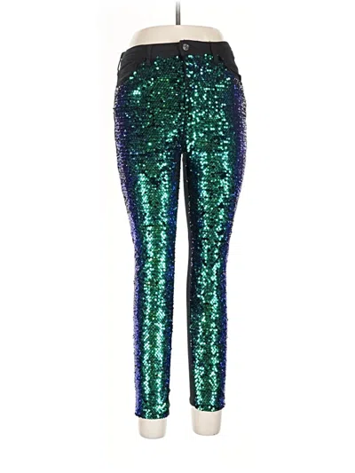 Pre-owned Topshop Active Pants In Green