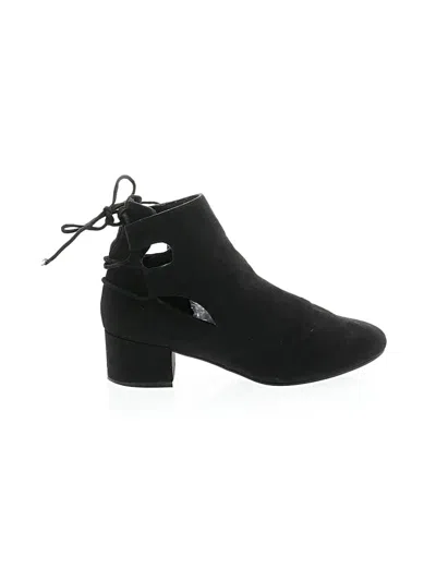 Pre-owned Topshop Ankle Boots In Black