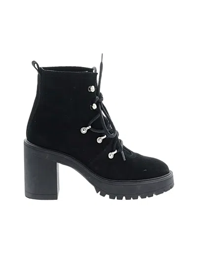 Pre-owned Topshop Ankle Boots In Black