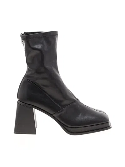 Pre-owned Topshop Ankle Boots In Black