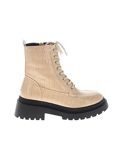 Pre-owned Topshop Ankle Boots In Tan