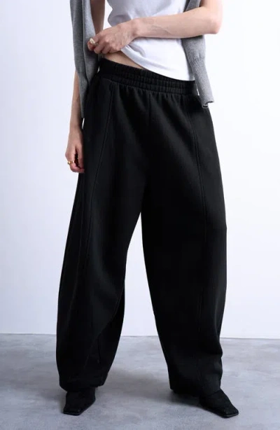 Topshop Balloon Joggers In Black