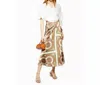 Topshop Bias Satin Paisley Print Midi Wrap Skirt In Multicolor In Multi