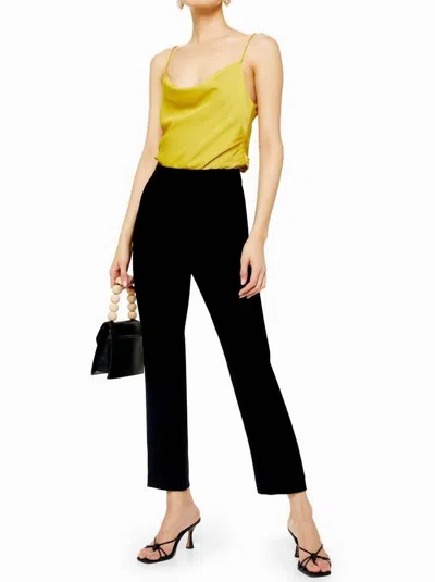 Topshop Black Straight Cigarette Ankle Dress Pants