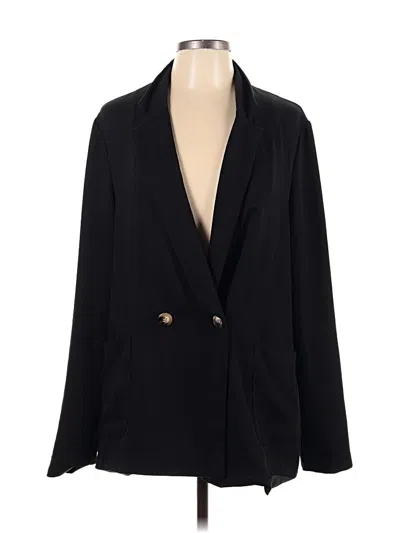 Pre-owned Topshop Blazer Jacket In Black