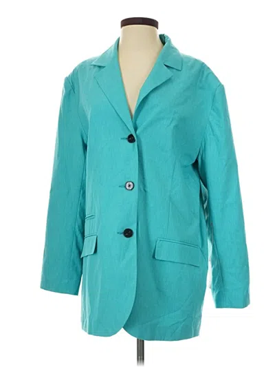 Pre-owned Topshop Blazer Jacket In Blue