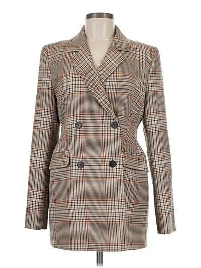 Pre-owned Topshop Blazer Jacket In Brown