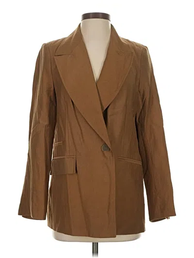 Topshop Blazer Jacket In Brown