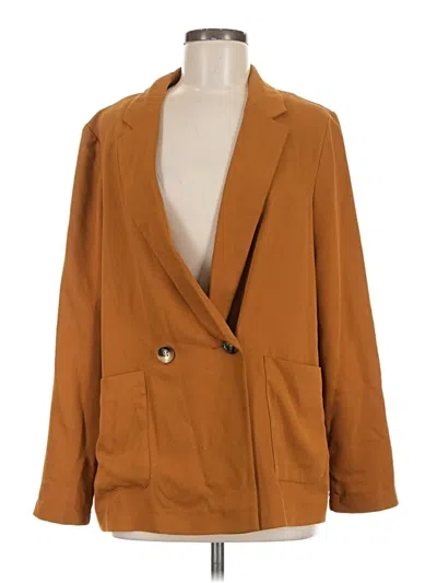 Pre-owned Topshop Blazer Jacket In Brown