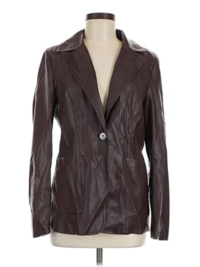 Pre-owned Topshop Blazer Jacket In Brown