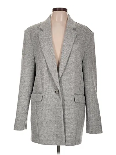 Pre-owned Topshop Blazer Jacket In Gray