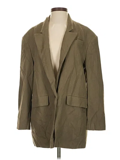 Pre-owned Topshop Blazer Jacket In Green