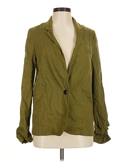 Pre-owned Topshop Blazer Jacket In Green