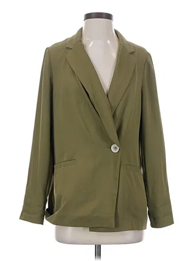 Pre-owned Topshop Blazer Jacket In Green